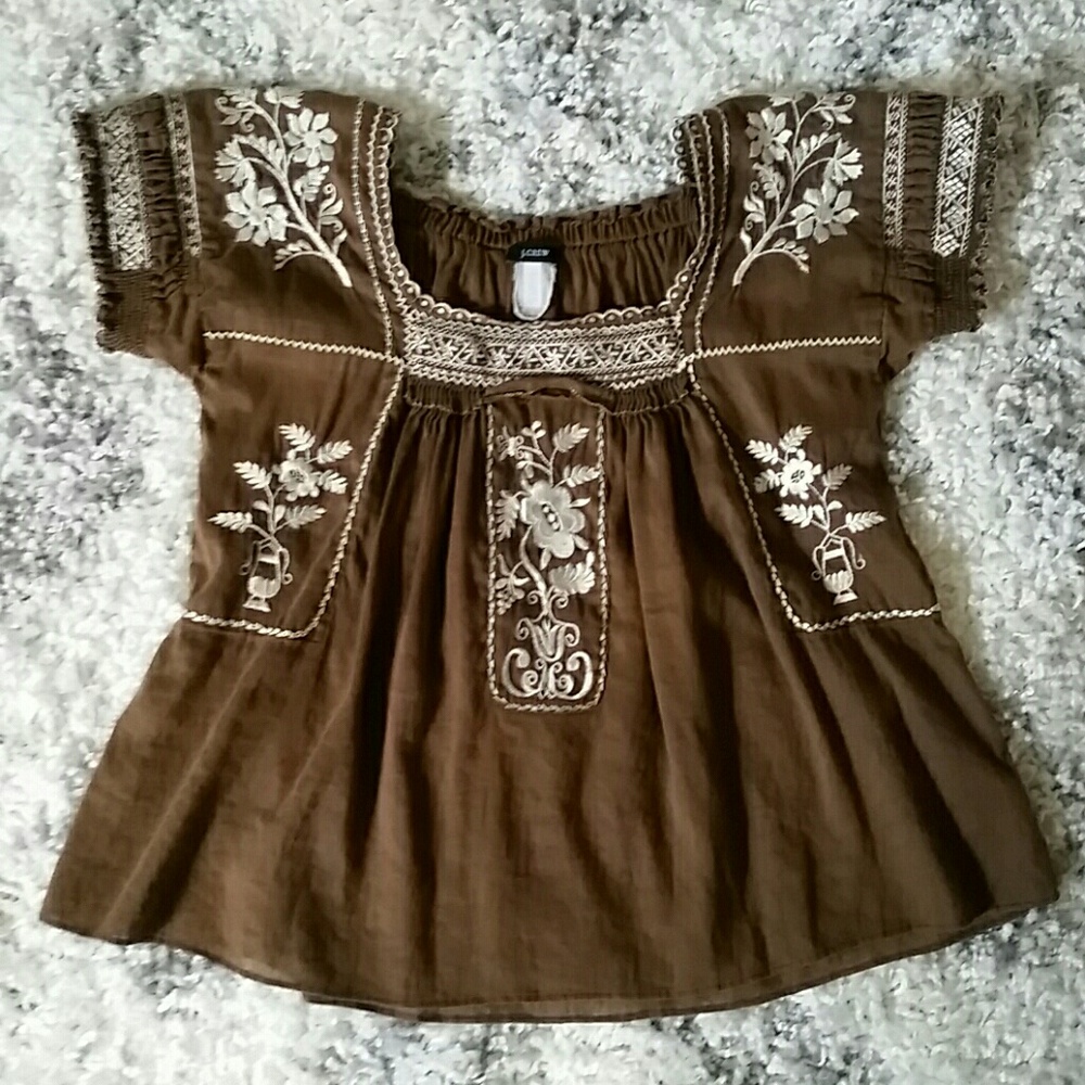 J.Crew Boho Top - Picture 2 of 5